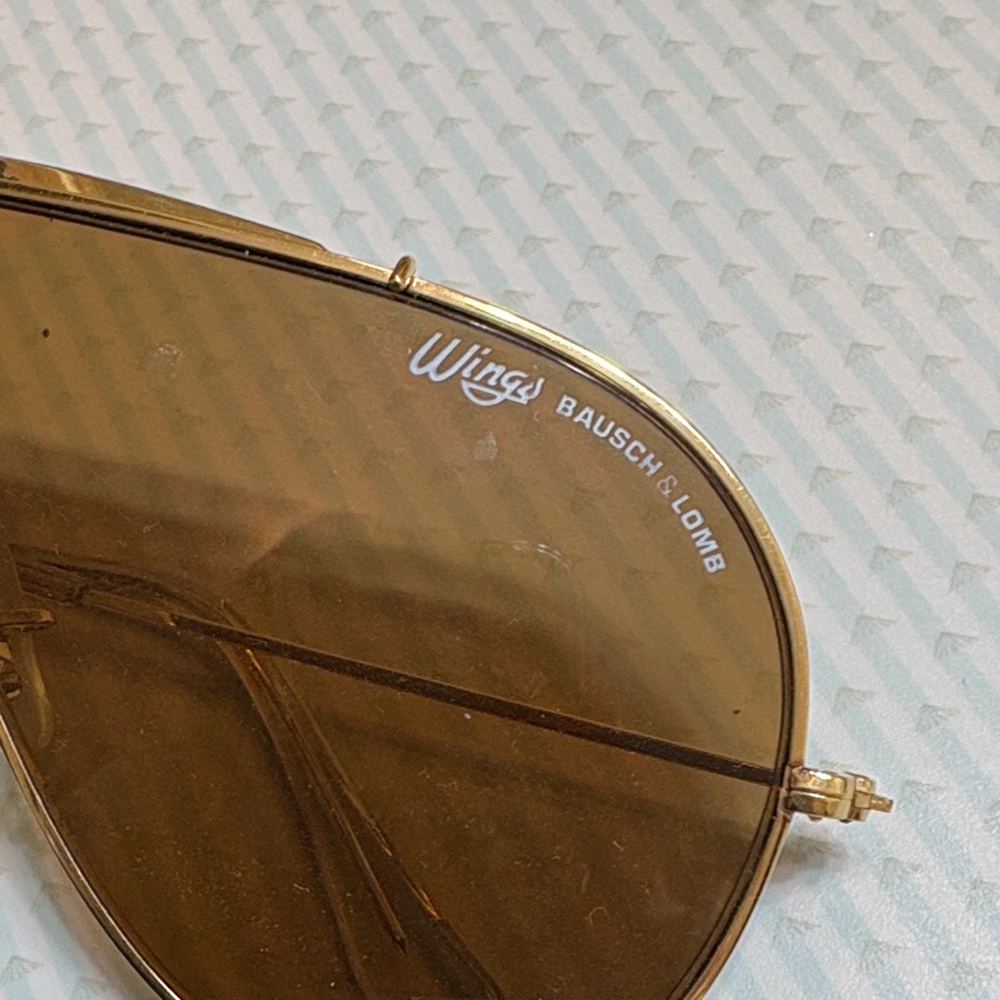 Ray-Ban Gold Frame Sunglasses with Brown Lenses - Picture 2 of 5